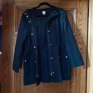 Black J Crew Raincoat